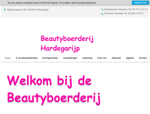 Tablet Screenshot of beautyboerderij.com